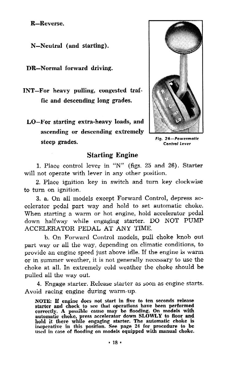 1956 Chevrolet Trucks Operators Manual Page 2